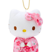 Sanrio Mascot Holder - Hello Kitty : Sakura Kimono Pink