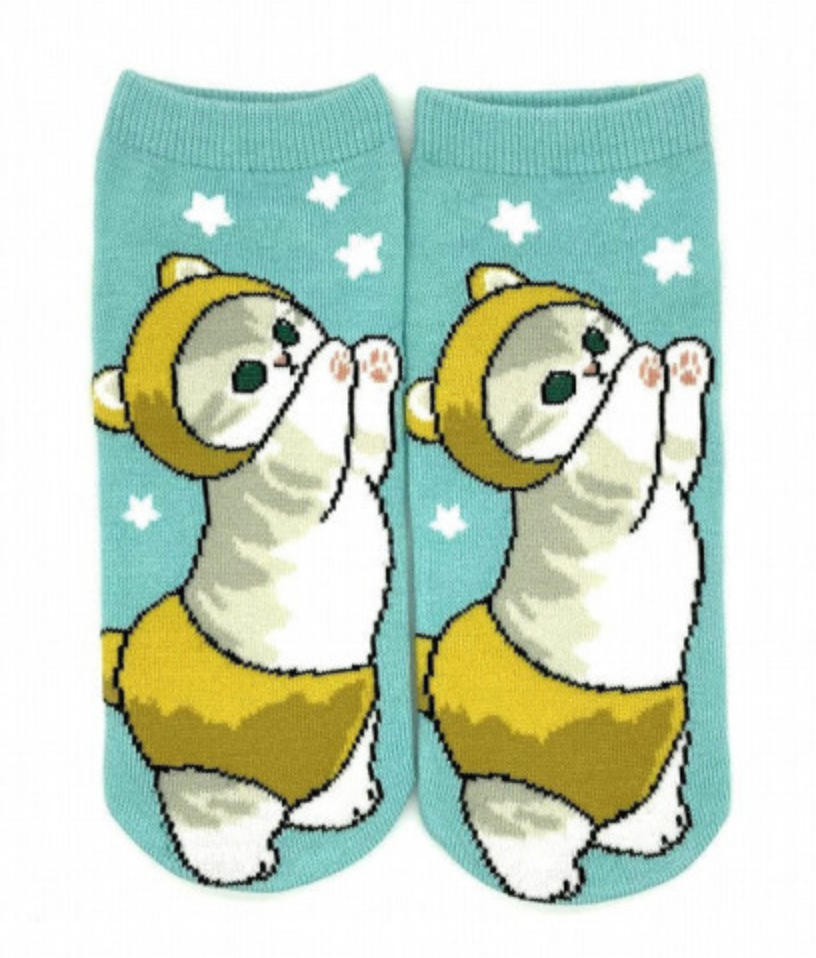 Mofusand Ankle Socks - Cat : Kuma Bear