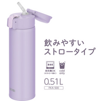 THERMOS Vacuum Insulated Straw Bottle 0.51L