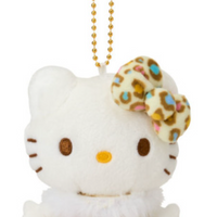 Sanrio Mascot Holder - Hello Kitty : Leopard Collection White