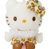 Sanrio Mascot Holder - Hello Kitty : Leopard Collection White