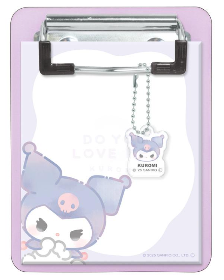 Sanrio Notepad Memo with Binder - Kuromi : Do You Love Me