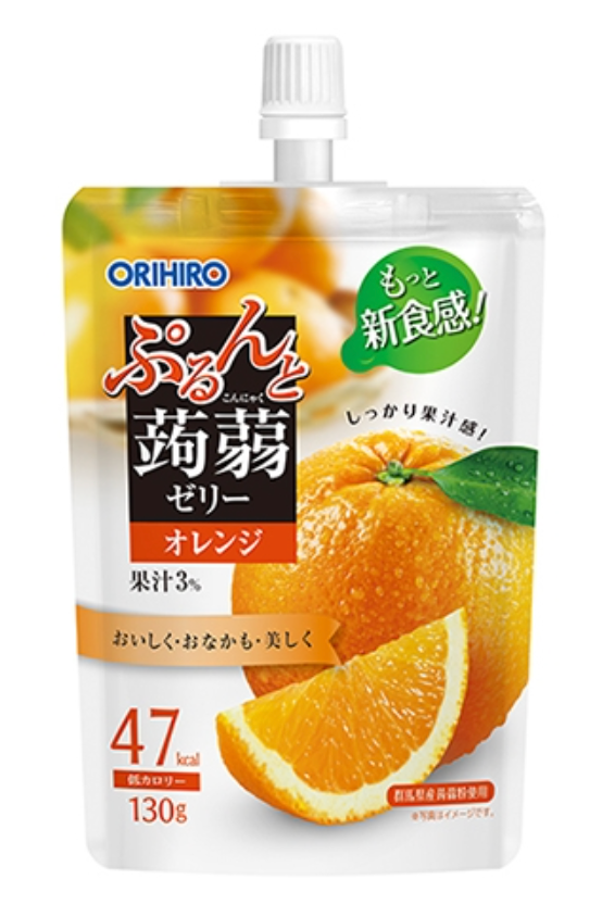 ORIHIRO Zero Calorie Jelly Orange 130g