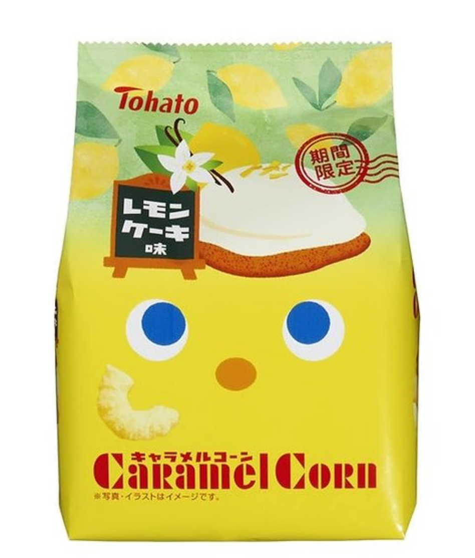 Tohato Caramel Corn, Lemon Cake Flavor, 62g
