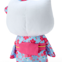 Sanrio Plush Toy - Hello Kitty : Cherry Blossom Kimono Light Blue