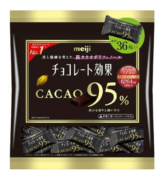 Meiji Chocolate Effect 95% Cacao Large Bag 180G