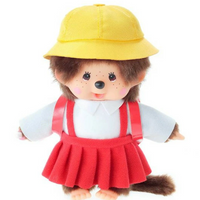 Monchhichi x Chibi Maruko-Chan Plush/Charm Keychain