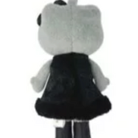 Sanrio Style Up Mascot - Hello Kitty : Black Angel Grey In Black Dress