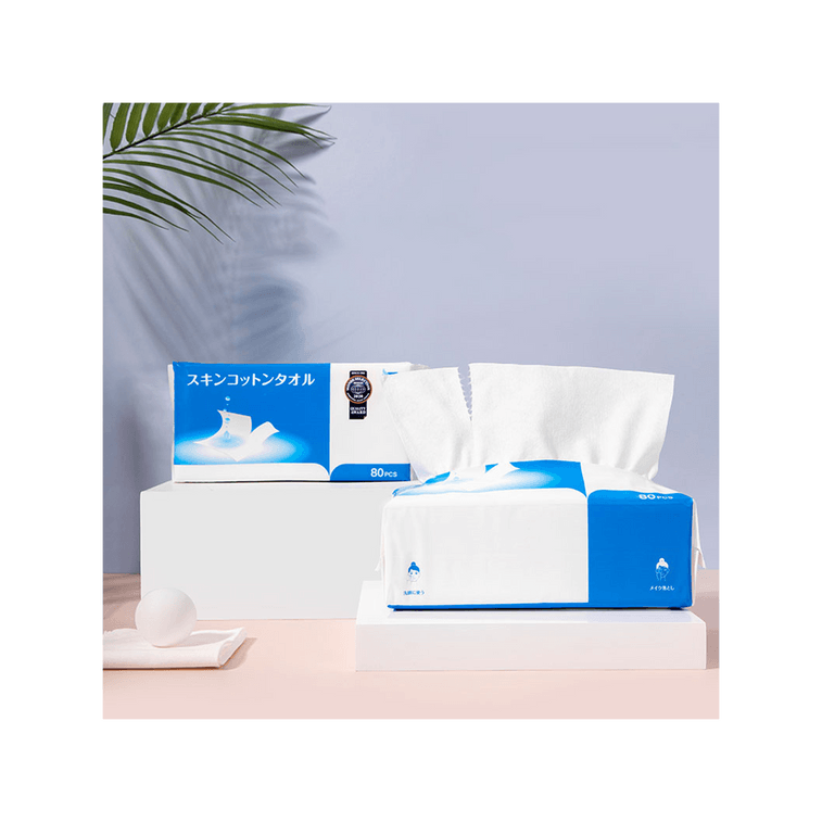 ITO 纯棉洁面/洗脸巾 干湿两用 80片