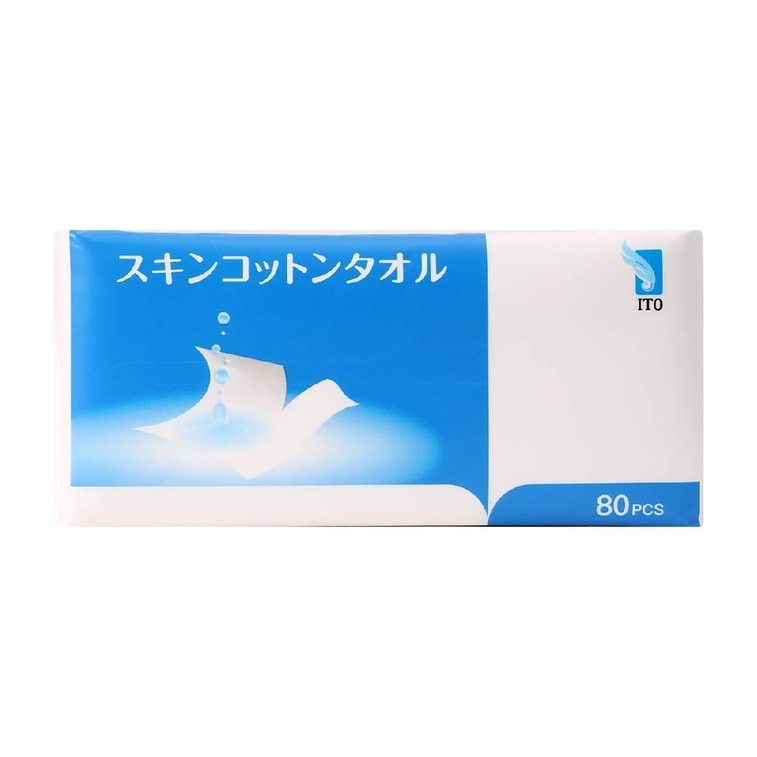 ITO 纯棉洁面/洗脸巾 干湿两用 80片