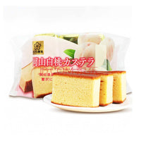 SAKURA SEIKA OKAYAMA WHITE PEACH CASTELLA CAKE 3P 120G