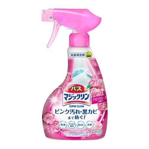 花王 SUPER CLEAN 卫浴清洁泡沫喷雾清洁剂380ml 粉色玫瑰