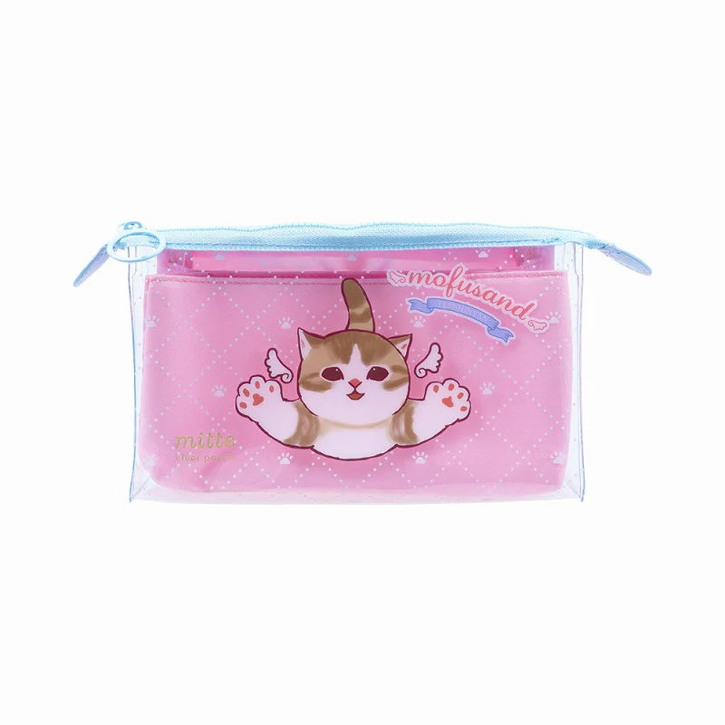 Mofusand Silicon Window Pouch - Angel Nyan