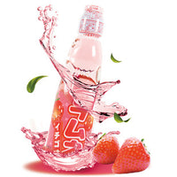 HATA KOSEN Strawberry Flavoured Ramune (Marble) Soda 200ml