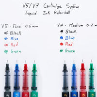 Pilot V5 Cartridge Rollerball Pen Fine Line Black
