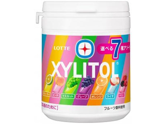 Lotte Xylitol Gum 7 Assorted Bottles 4.6 oz (133 g)