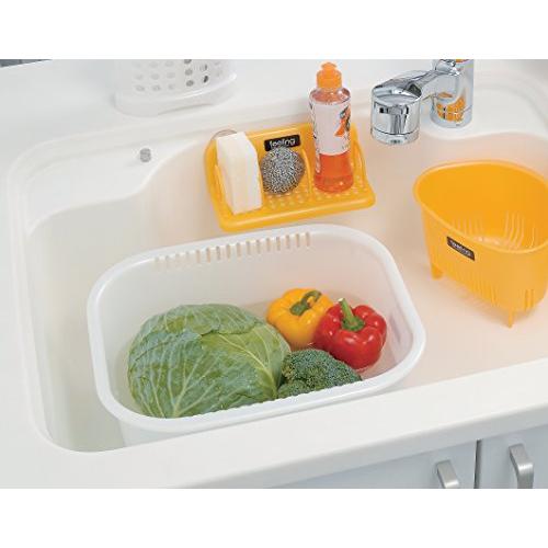 日本INOMATA  Feeling好感系列 方形多用洗菜篮洗碗篮 35cm