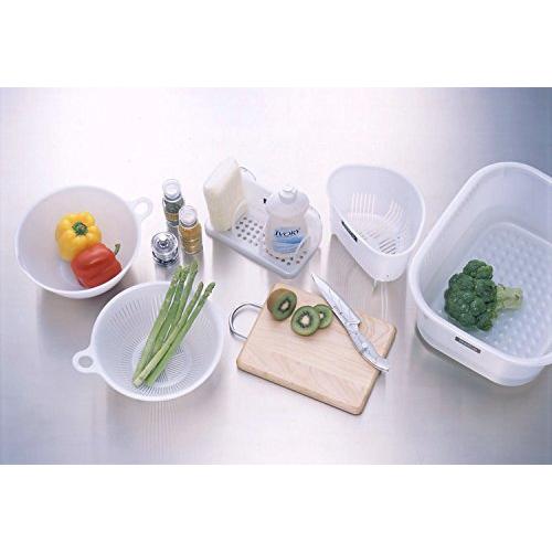 日本INOMATA  Feeling好感系列 方形多用洗菜篮洗碗篮 35cm