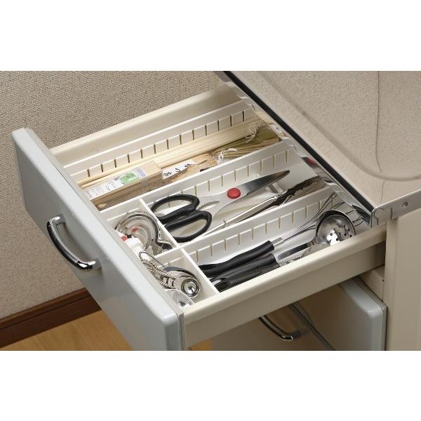 INOMATA 厨房抽屉整理收纳盒 白色