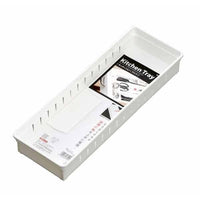 INOMATA Kitchen Tray Wide White
