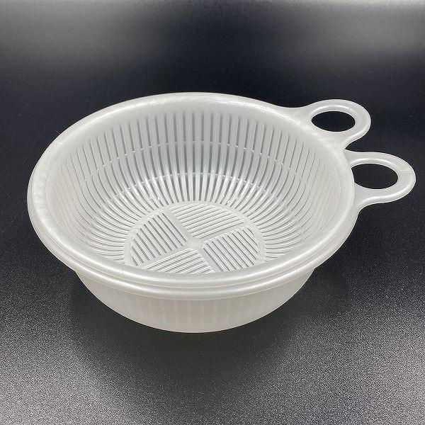 INOMATA 厨房洗菜盆和沥水篮 迷你2件套 白色