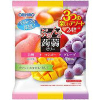 ORIHIRO KONNYAKU JELLY PEACH & MANGO & GRAPE 480G