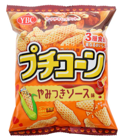 YBC PETIT CORN SNACK YAMITSUKI SAUCE FLAVOR 50G