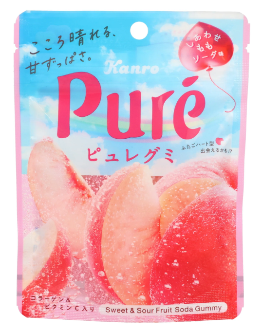 PURE GUMMY PEACH SODA 52g