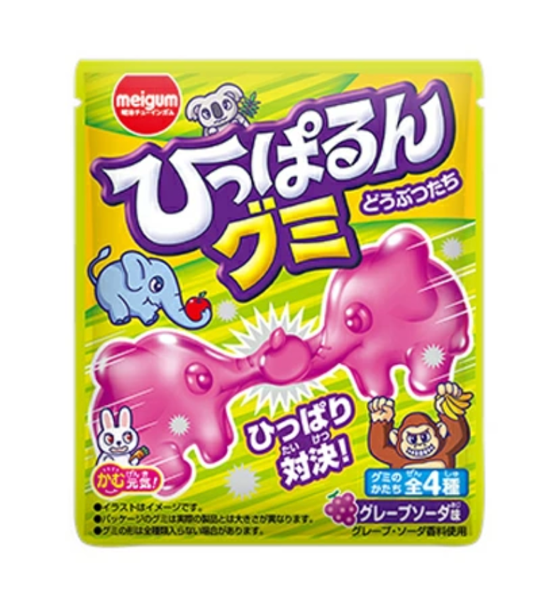 MEIJI Gum Pull-a-run Gummy Animals 23g