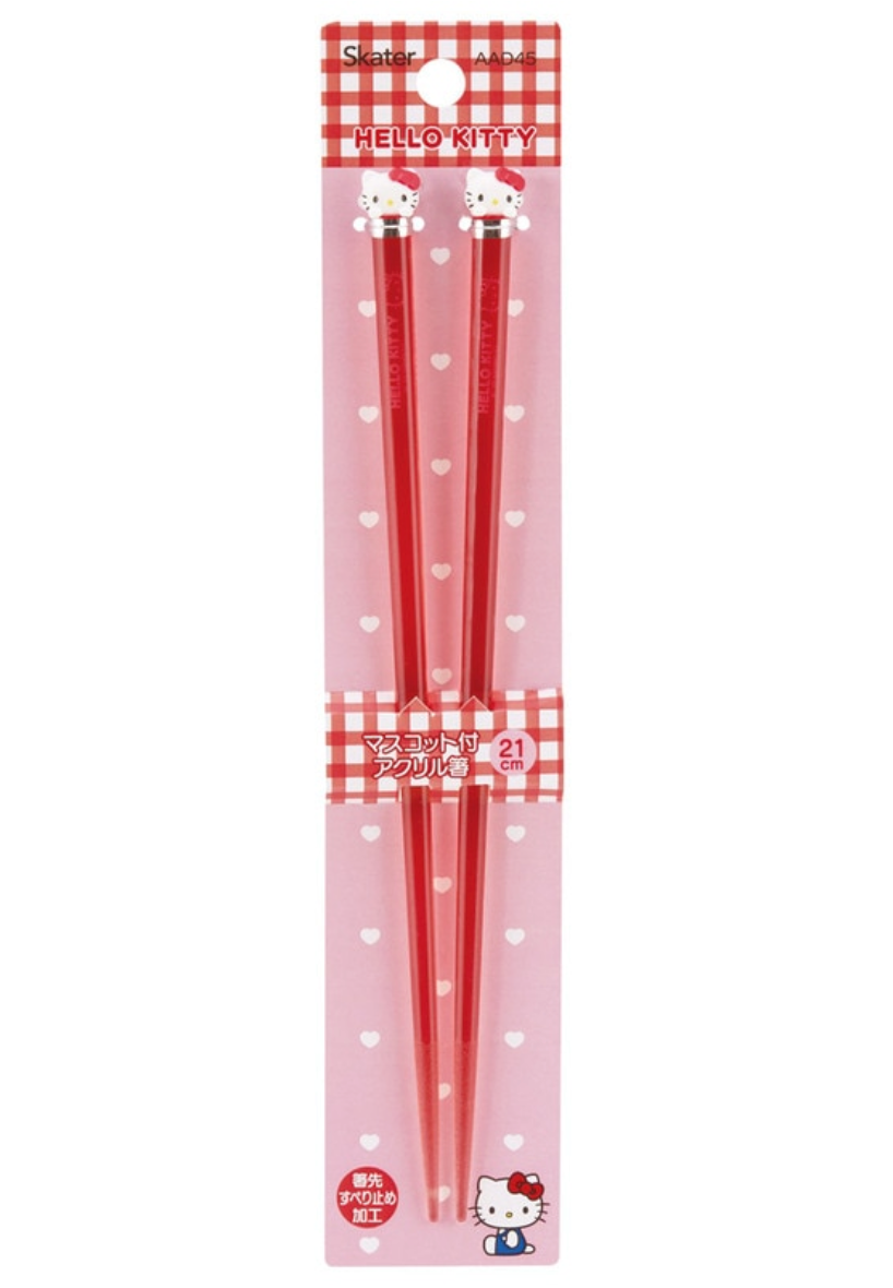 Sanrio Chopsticks with Mascot - Hello Kitty