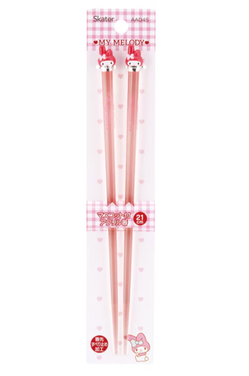 Sanrio Chopsticks with Mascot - My Melody