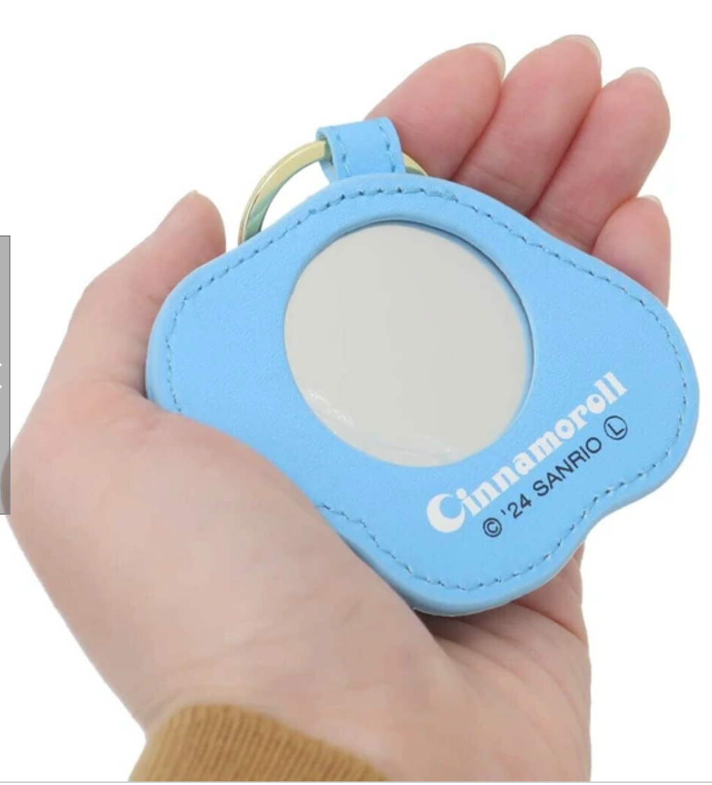 Sanrio Cinnamoroll Plump Key Ring with Mirror Sanrio Keychain