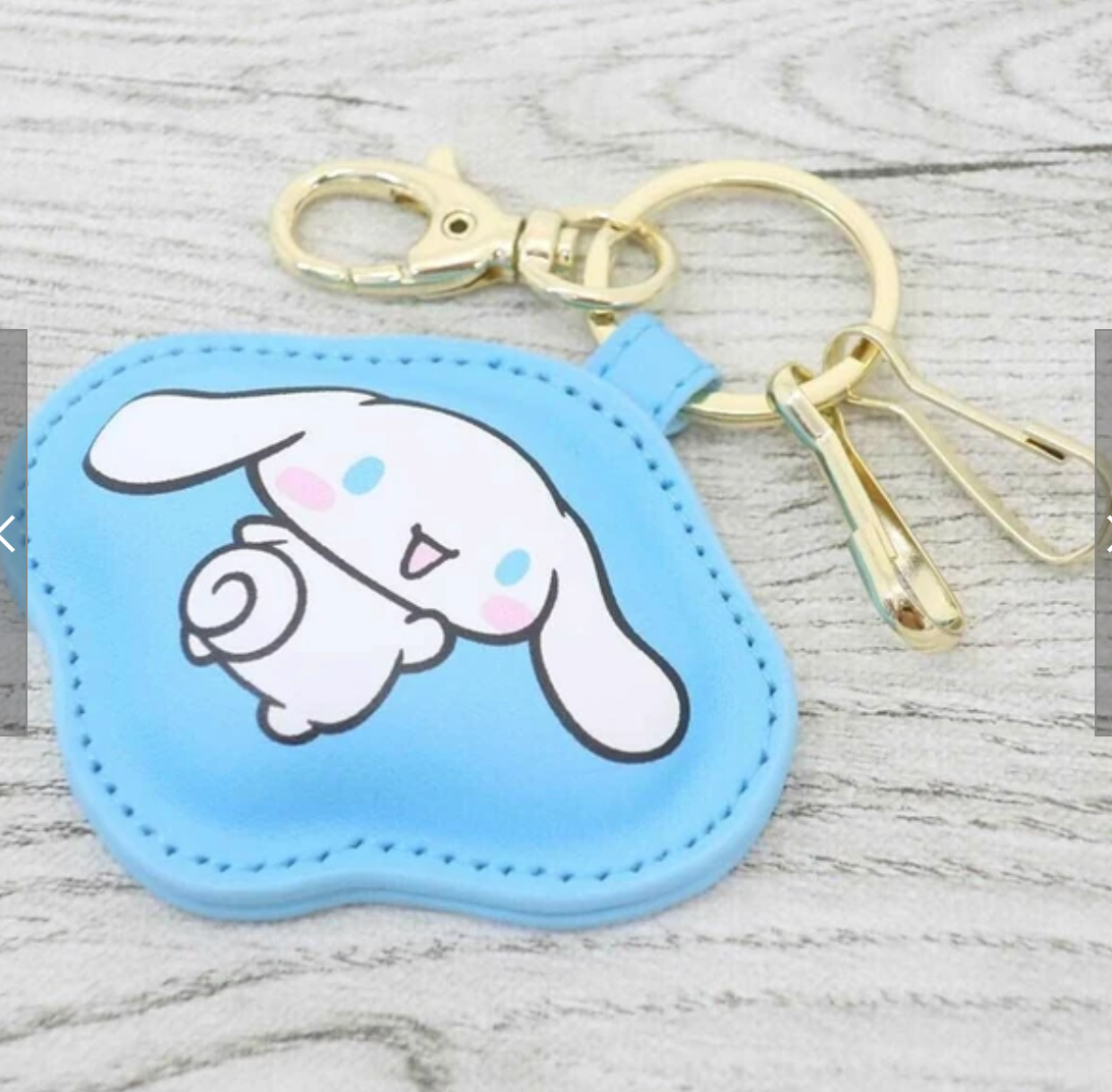 Sanrio Cinnamoroll Plump Key Ring with Mirror Sanrio Keychain