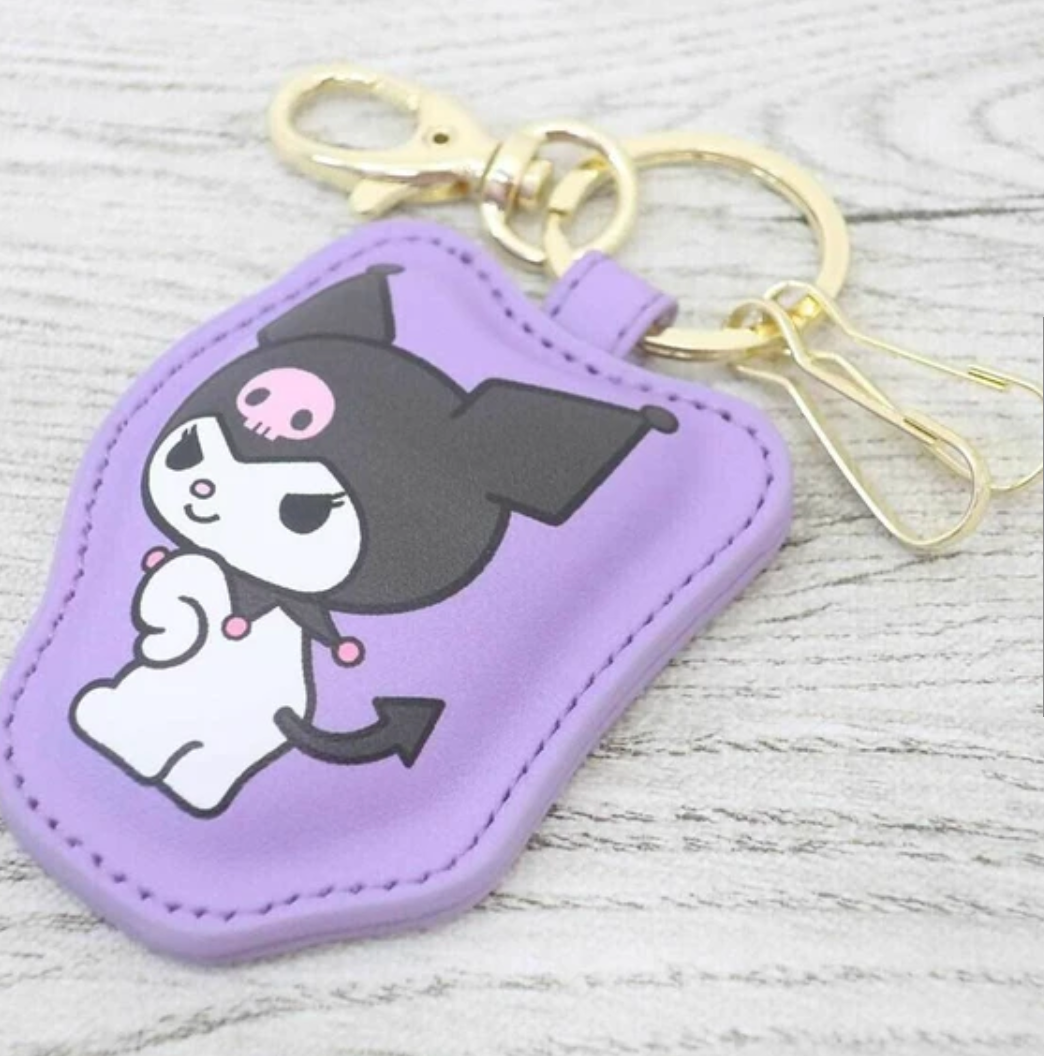 Sanrio Kuromi Plump Key Ring with Mirror Sanrio Keychain