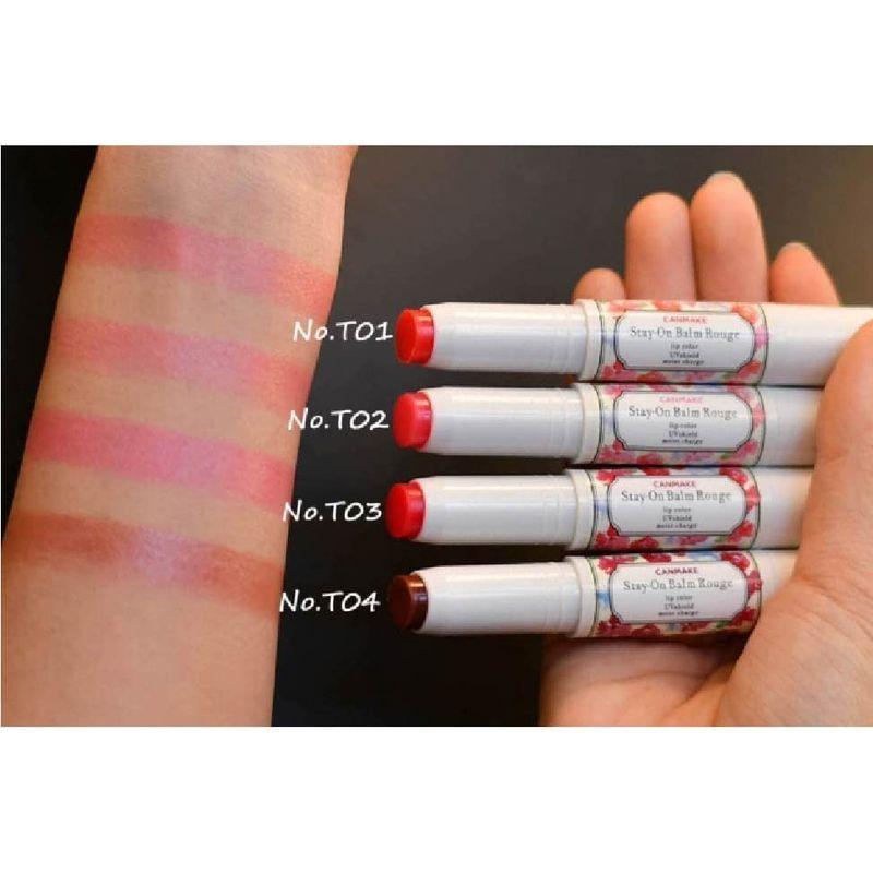 CANMAKE Stay-On Balm Rouge(Tint Type) T03 Ruby Carnation