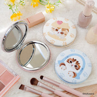 Mofusand 2-sided Compact Mirror - Cat : Sweets Nyan Yellow Paw
