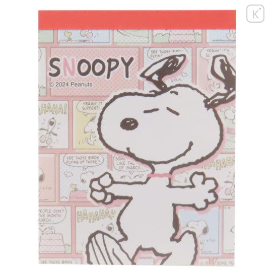 Peanuts Mini Notepad - Snoopy Comic
