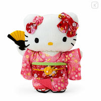 Sanrio Crepe Japanese Doll (M) - Hello Kitty : Pink 20cm