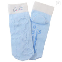Sanrio Crew Socks - Cinnamoroll : Face Light Blue