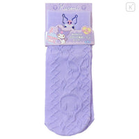 Sanrio Crew Socks - Kuromi : Face Light Purple