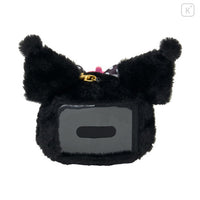 Sanrio Face Pass Case with Reel - Kuromi : Black Pink Party
