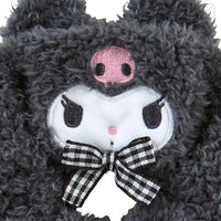 Japan Sanrio Original Face-shaped Scrunchie - Kuromi