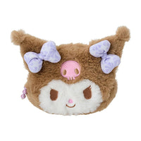 Sanrio Kuromi Face-Shaped Pouch (Nagomi Pastel)