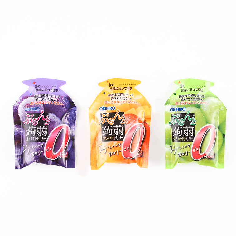 欧力喜乐蒟蒻果冻 - 巨峰葡萄&麝香葡萄&芒果味 24 个