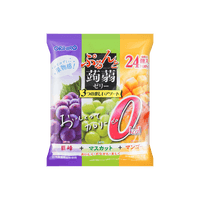 ORIHIRO Konjac Jelly Fruit Snacks - Kyoho Grape, Muscat Grape & Mango, 24 Pieces