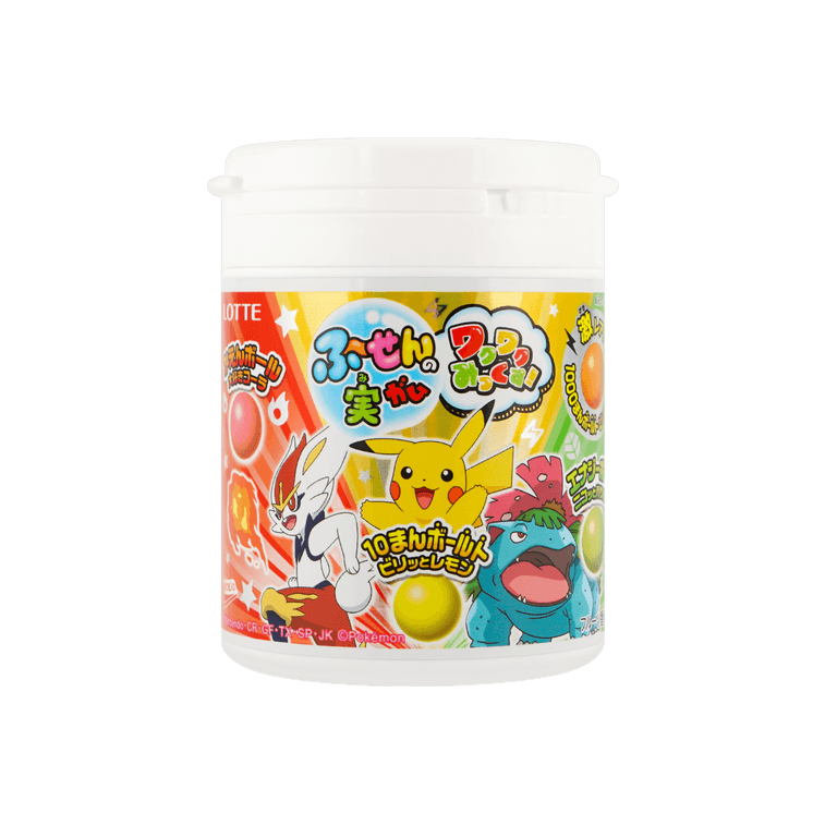 乐天 宝可梦水果味泡泡糖