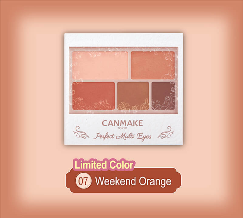 日本井田CANMAKE 完美幻變眼影 07 假日橙色