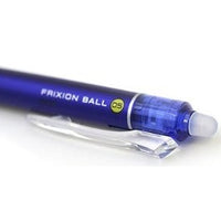 Pilot  LFBK-23EF-L FriXion Ball Clicker 0.5mm Retractable Gel Ink Erasable Pen - Blue Barrel