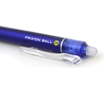 Pilot  LFBK-23EF-L FriXion Ball Clicker 0.5mm Retractable Gel Ink Erasable Pen - Blue Barrel