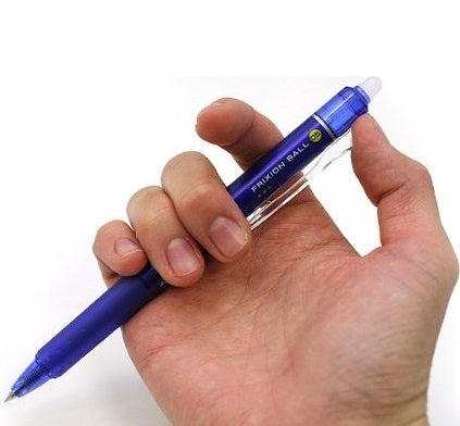 Pilot  LFBK-23EF-L FriXion Ball Clicker 0.5mm Retractable Gel Ink Erasable Pen - Blue Barrel